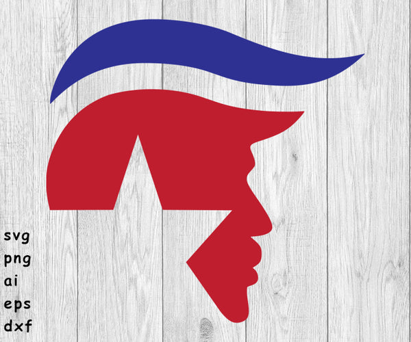 Trump Head - SVG, PNG, AI, EPS, DXF Files for Cut Projects
