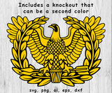 Warrant Officer Eagle - SVG, PNG, AI, EPS, DXF Files for Cut Projects