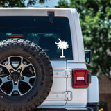 palmetto moon logo sample on a jeep