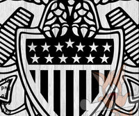 Navy Crest, Officer - SVG, PNG, AI, EPS, DXF Files for Cut Projects
